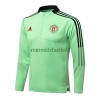 Manchester United Ensemble Sweat d'Entraînement Quarter-Zip 22-23 Verte Pour Homme